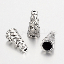 Cône de talon en alliage de style tibétain&nbsp;X-TIBEB-00821-AS-NR