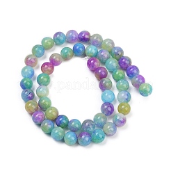 Природные окрашенные белого нефрита нитей бисера G-NH0045-01C