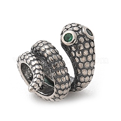 S925 стерлингового серебра кубический цирконий европейские бусины STER-D300-15AS