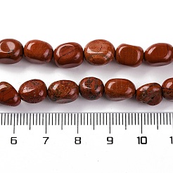 Натуральные красные яшмы бусы пряди G-G146-A04-01