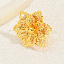 Железные полые цветочные манжеты-кольца NM9371