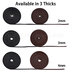 Плоский шнур из воловьей кожи&nbsp;WL-GF0001-10A-02