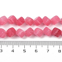 Нити бусин из окрашенного натурального родонита G-A257-A19-01