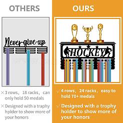 Прямоугольный железный держатель для медалей ODIS-WH0052-015