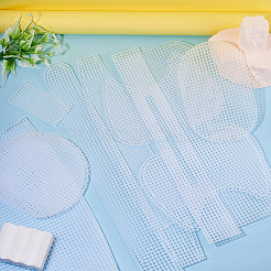 4 estilo de lámina de lona de malla plástica&nbsp;DIY-TA0015-42