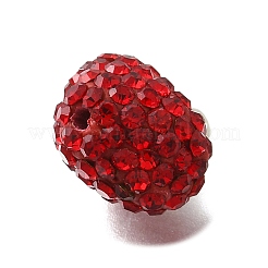 Бусины из латуни со стразами из глины KK-D295-09P