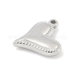 Pendentifs en forme de cœur en acier inoxydable 304&nbsp;STAS-R162-01P-01