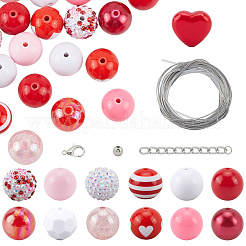 50 set di perline acriliche di stili misti&nbsp;SACR-PA0001-22