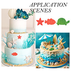 2 шт. 2 вида силиконовых форм для пищевых продуктов в виде морских животных&nbsp;SIL-TA0002-16