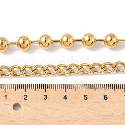 Ожерелья из полукруглой цепочки и витой цепочки из нержавеющей стали 304 с пряжками&nbsp;NJEW-V010-03G