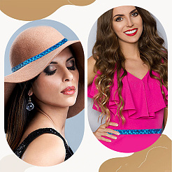 2 шт. бусины-пайетки из пластика и полиэстера OCOR-CY0002-11D