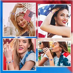 Набор для самостоятельного изготовления браслета ко дню независимости&nbsp;DIY-SC0021-69