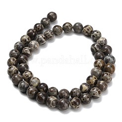 Нити бусин из натурального астроита и яшмы&nbsp;G-F814-A01-8mm