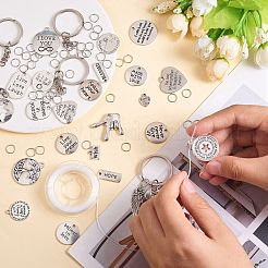DIY-Motivation-Wort-Charm-Schlüsselanhänger-Kit zum Herstellen von Schlüsselanhängern&nbsp;DIY-SZ0008-38