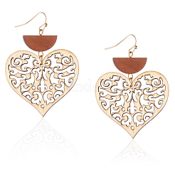 Неокрашенного дерева подвески WOOD-I004-35