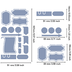 Трафареты для резки металла в стиле ретро из нержавеющей стали DIY-WH0242-286