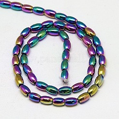 Гальванизировать немагнитных синтетический гематит бисер пряди G-J168-5x3mm-05