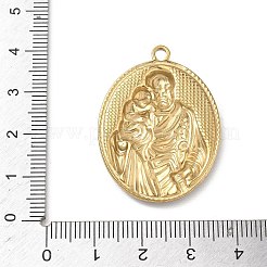 Pendentifs religieux imprimés en acier inoxydable 304&nbsp;STAS-G387-03G-01