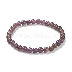 Природный аметист бисера браслеты простирания BJEW-A117-B-47