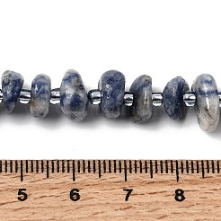 Натуральное синее пятно нитки из бисера яшмы&nbsp;G-L649-C01-01