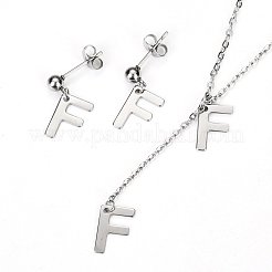 Ensembles de bijoux en acier inoxydable 304&nbsp;SJEW-H303-F