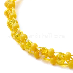 Bracciali con perline di vetro con vernice da forno&nbsp;BJEW-MZ00155