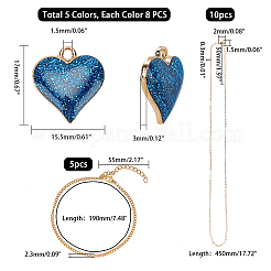 DIY Valentinstag Armband & Halskette machen Kits&nbsp;DIY-PH0003-14