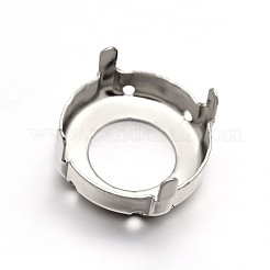 Ottone tondo piatto da cucire sulle impostazioni dei rebbi&nbsp;KK-N0084-A13-16mm