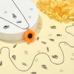 Kit de fabricación de collar de pulsera de cadena de serpiente redonda de diy&nbsp;CHS-CJ0001-32