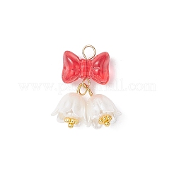 Прозрачный лак окрашенные стеклянные подвески PALLOY-JF04500