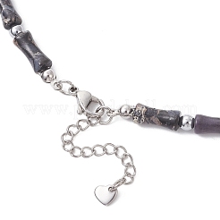 Ожерелья из бамбуковых бусин&nbsp;NJEW-JN05725-01