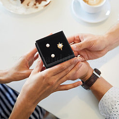 Квадратные подарочные коробки для хранения серег и ожерелья из крафт-бумаги CON-WH0095-88A