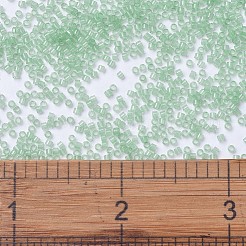 MIYUKIデリカビーズ  シリンダー  日本製シードビーズ  11/0  （db1414)透明ミント  1.3x1.6mm  穴：0.8mm  約2000PCS /ボトル  10 G /ボトル&nbsp;SEED-JP0008-DB1414
