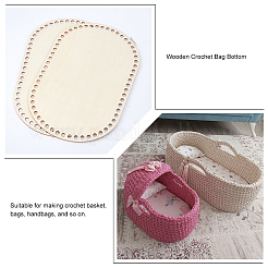 DIY Stricken Häkeln Holztasche Boden Shaper&nbsp;DIY-PH0010-24