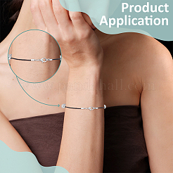 8 шт. наконечники для шнура из стерлингового серебра с родиевым покрытием&nbsp;FIND-BC0014-09A