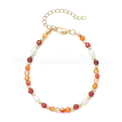 Natürlichen Karneol Perlen Armbänder&nbsp;BJEW-JB11763-01