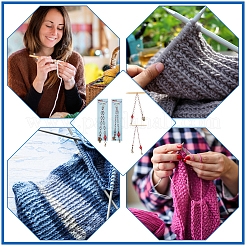 Сплав рождественский олень кулон вязание ряд счетчик цепи&nbsp;HJEW-AB00089-02