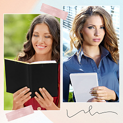 Обложки для книг из эластичной ткани&nbsp;AJEW-CP0008-68E