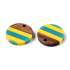 Подвески из эпоксидной смолы и орехового дерева&nbsp;RESI-N039-121A