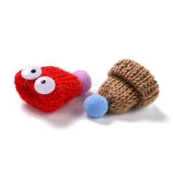 Weihnachtsthema handgefertigte wollgewebte hutdekoration&nbsp;X-WOVE-K002-01