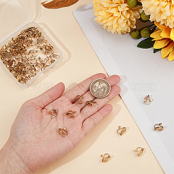 80 шт. фурнитура для сережек-клипс из нержавеющей стали 304&nbsp;STAS-SP0001-25G