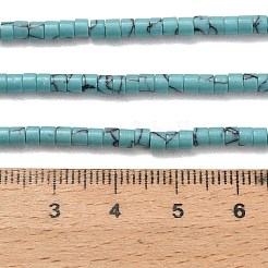 Синтетических нитей бирюзовые бусы&nbsp;G-P608-A14-01