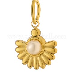 Подвески из нержавеющей стали 304 и бусин из натуральных драгоценных камней&nbsp;STAS-OY009-30G