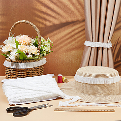 Лента с кисточками из полиэстера длиной 25 м. OCOR-WH0091-27B