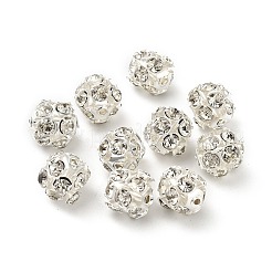 10 мм латунные хрустальные бусины со стразами KK-S519-01C-S