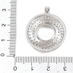 Латунные микро проложить кубического циркония подвески&nbsp;KK-K418-02P