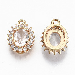 Латунь стекло горный хрусталь подвески GLAA-S179-28-RS