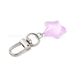 7 шт. подвесные украшения из прозрачной смолы в виде морской звезды HJEW-JM03569