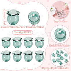 10 шт. стеклянные колпачки для изготовления колокольчиков&nbsp;GLAA-BY0001-05F