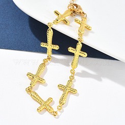 201 браслет из нержавеющей стали для женщин BJEW-Z103-01G-02